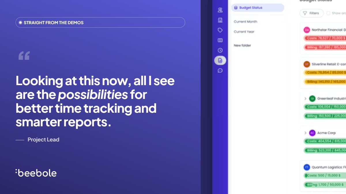 Beebole's tweet photo. You heard it here first — straight from our demos. Thanks to Beebole's configurability, easy-to-run reports, and timesheets linked to planning and capacity, the possibilities keep growing.

Book a demo today: https://t.co/frUYhbLfm2 https://t.co/DGYx6RCubq