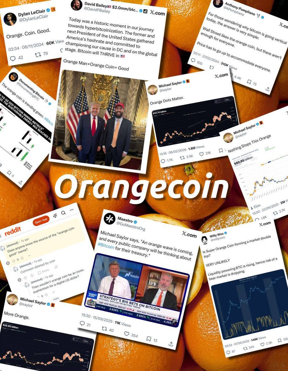 Orange_Coin_SOL's tweet photo. Over a decade of receipts. 

Two words that bring everyone together in Crypto:

$ORANGE coin 🍊 https://t.co/K8TDVXMhrb