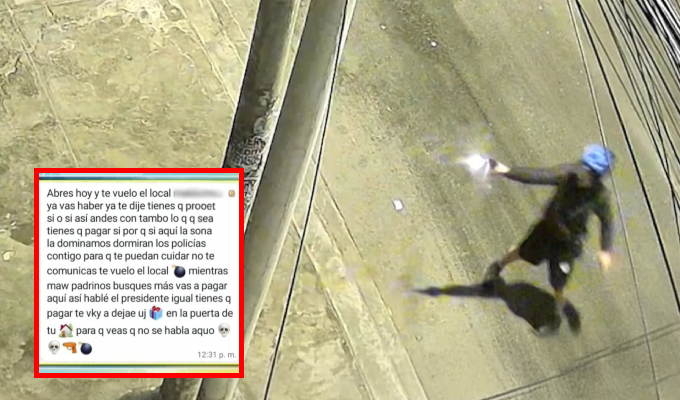 PanamericanaTV's tweet photo. 🔵 #BDP [VIDEO] | ​Delincuentes dispararon tres veces contra el negocio y dejaron una nota amenazante. De acuerdo al dueño, policías le recomendaron cerrar el local por falta de patrulleros en la zona

#PanamericanaTelevisión #Chifa #SMP

https://t.co/qj3qc1qUSg https://t.co/Bc0VvsZTh0