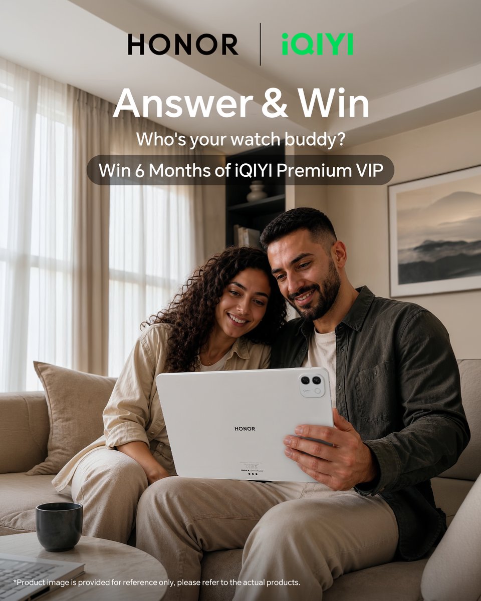 Honorarabia's tweet photo. Giveaway Alert! 🚨
Mention @honorarabia below for a chance to win a 6-Month iQIYI Premium VIP Membership! 🍿

How to enter:
✅ Follow @honorarabia
✅ Reply by mentioning @honorarabia
✅ Retweet this post

T&amp;Cs apply. https://t.co/W2f2L13R3y