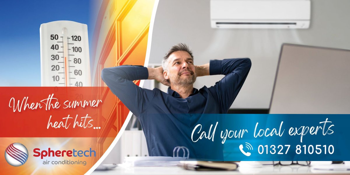 Spheretech_Ltd's tweet photo. ☀️ Ready for the next hot spell?
Don’t wait until temperatures rise again. Arrange your commercial cooling now and be ready when you need it.
And with heating too, it’s one system. Four seasons. Complete control.
#AirConditioning #ClimateControl #HVAC
https://t.co/4N6d1N4y1l https://t.co/exEg3odzad