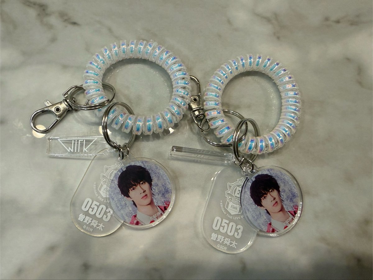 toritori9125's tweet photo. EBiDAN THE LIVE 2026 15th Anniversary POP UP 
ロッカーキー風キーホルダー 

【譲】曽野舜太

【求】吉田仁人・佐野勇人

郵送希望です https://t.co/16shGYH1fe