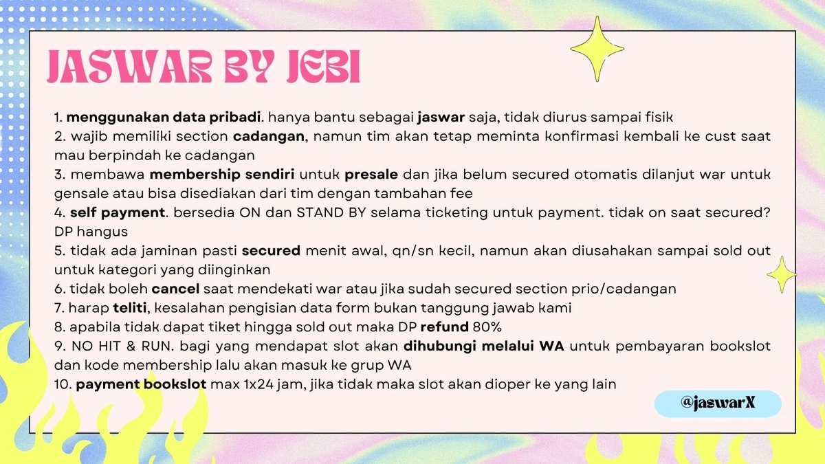 jaswarx's tweet photo. OPEN JASWAR ONLY 

NCT 127 5TH TOUR 'NEO CITY : JAKARTA - THE REDLINE' 2026

limited slot‼️

🔗 : https://t.co/3hBZ3Z4nS4

t. wts wtb wtt konser concert tiket ticket tix jkt indonesia arena jasa war jastip ticketing service IA nct127 red line rent rental membship membership https://t.co/7XU0jLD3mJ