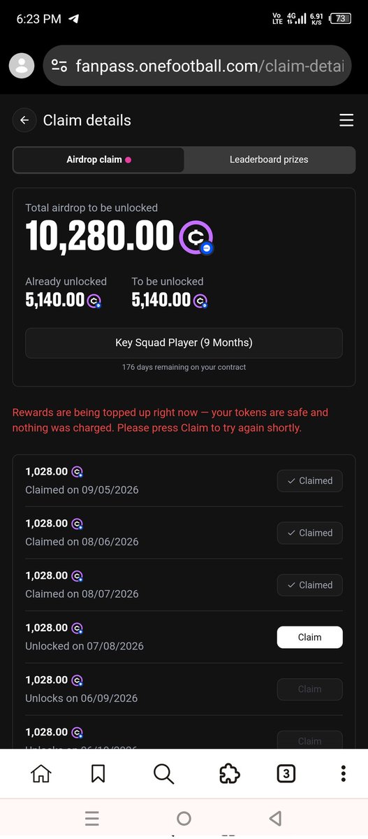 MFakharm880's tweet photo. @ofc_the_club My FanScore. 3998
@ofc_the_club

 My OFC claim is not being processed yet. The problem remains the same. https://t.co/YrXPwvxlv0