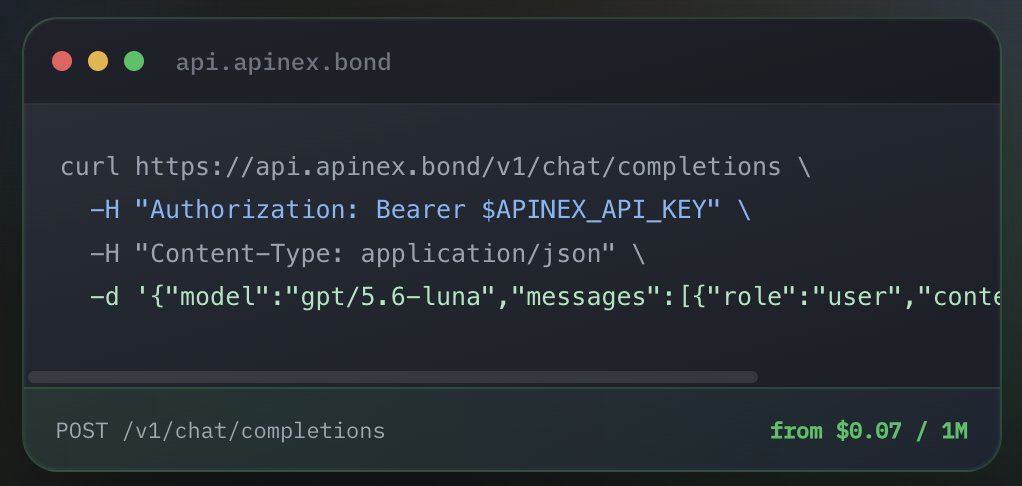 APInex_ai's tweet photo. APInex — a unified API layer for models, tools, and agents. 
https://t.co/O4ACZTSlgw https://t.co/mqS9DdxmLo
