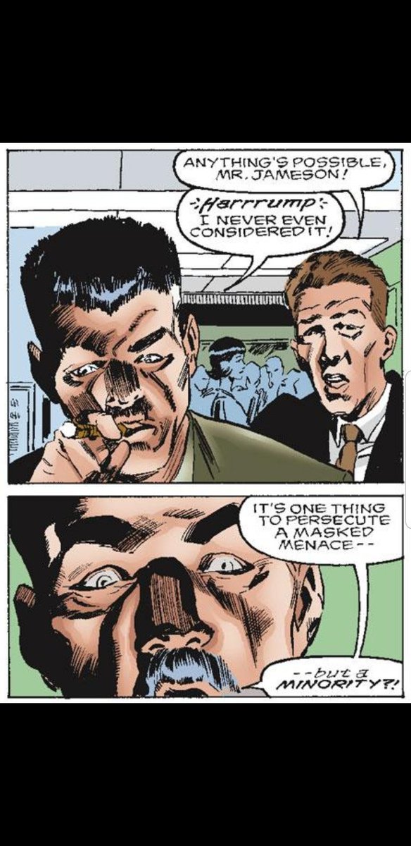 EvanPetyt's tweet photo. @0trebot Funnily enough this scenario kind of happens when Spider-Girl is in the main universe briefly. I mean, Peter isn't trans but JJJ thinks he is briefly https://t.co/TthsK2P28V