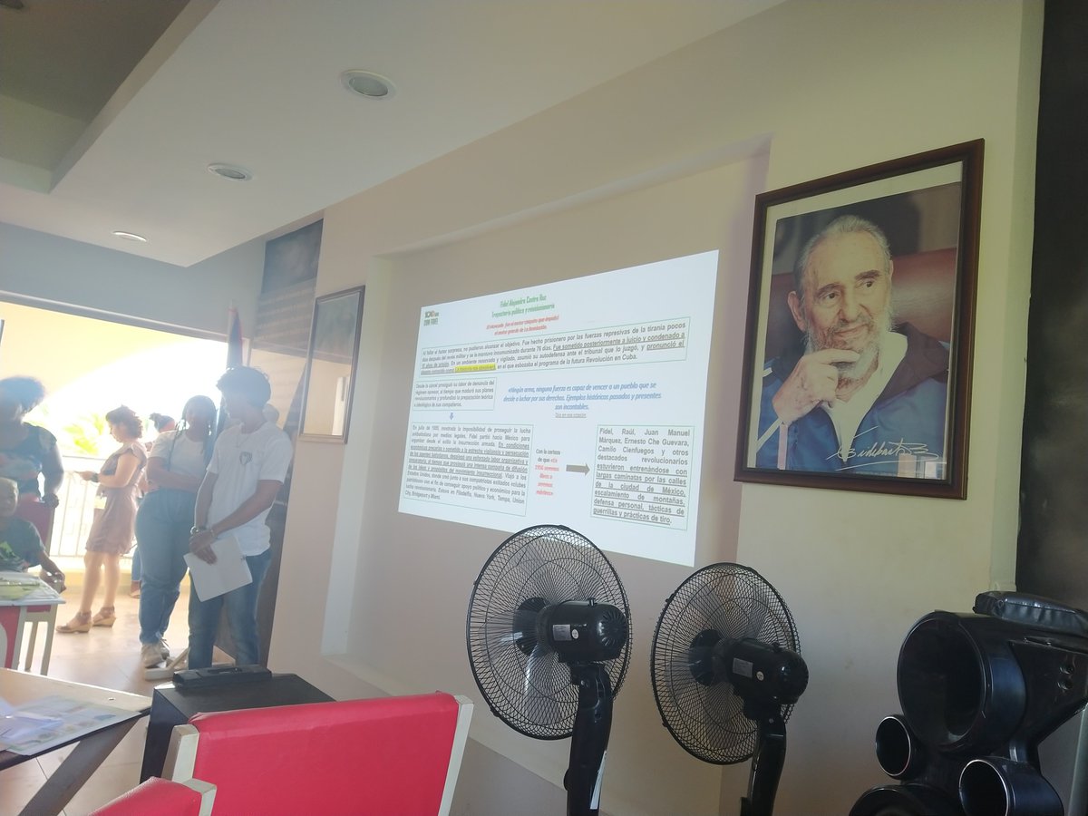 arcos_varadero's tweet photo. #ARCOSVaradero otro día de la jornada #100AñosConFidel . Hoy la #UGDC8 desarrolla la actividad, comenzando con la lectura de una síntesis de la biografía del #LiderHistorico de la #RevoluciónCubana #MatancerosEnVictoria https://t.co/zcVstt5M8H