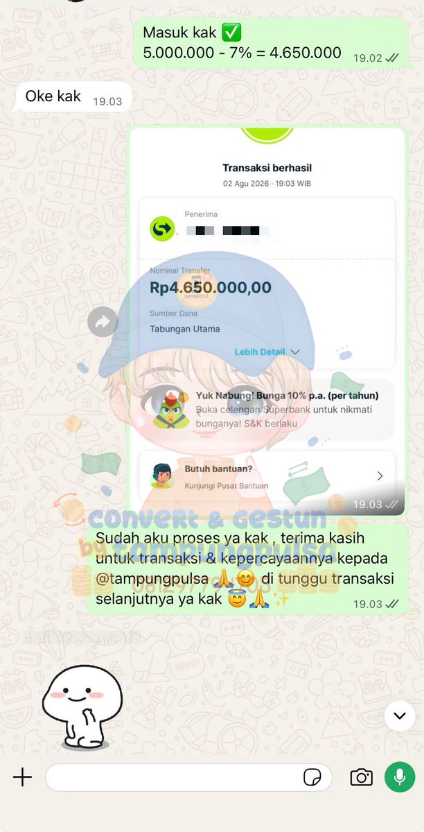 affvcient's tweet photo. lagi butuh dana cepat tapi cuma punya limit paylater ? jangan bingung karena kamu sudah menemukan jasa yang tepat ! 🤩‼️ 

kenapa harus gestun di tampungpulsa ? 🤔

✅ trusted since 2015 with 30.000+ testi
✅ transaksi real-time
✅ pencairan instan

info lebih lanjut di bio ! 💛 https://t.co/LJ0BzM3ccJ