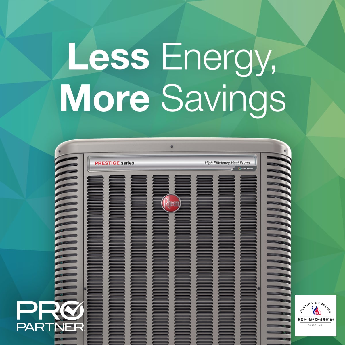 HHMechanicalGA's tweet photo. Looking to lower your energy bills without sacrificing home comfort? 💰⬇️ We install high-efficiency Rheem® HVAC systems designed to do exactly that. Better efficiency means fewer monthly costs and a smaller environmental footprint Give us a call to get started! ☎️ https://t.co/is3LEJ8tEE