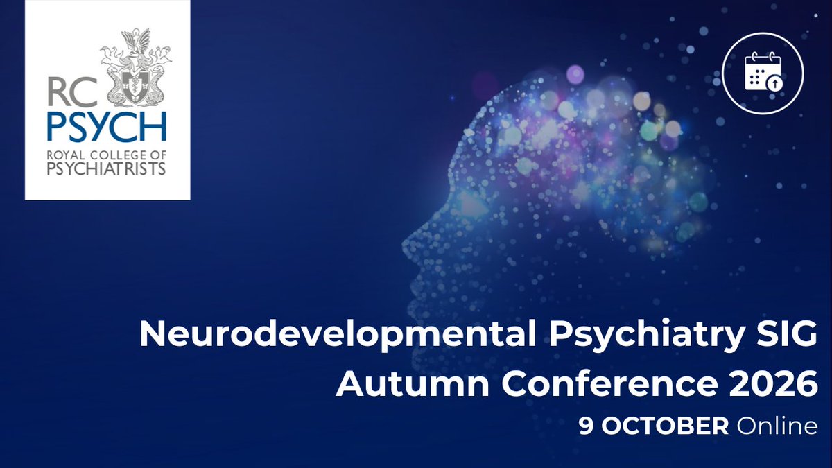 rcpsych's tweet photo. Join us at the Neurodevelopmental Psychiatry SIG Conference to hear Dr Matt Fysh discuss autism and gender identity, exploring an important and evolving area of neurodevelopmental psychiatry.  

Book now:  https://t.co/774qtiSlQ0

#NDPSIG26 https://t.co/StozlXBvhg