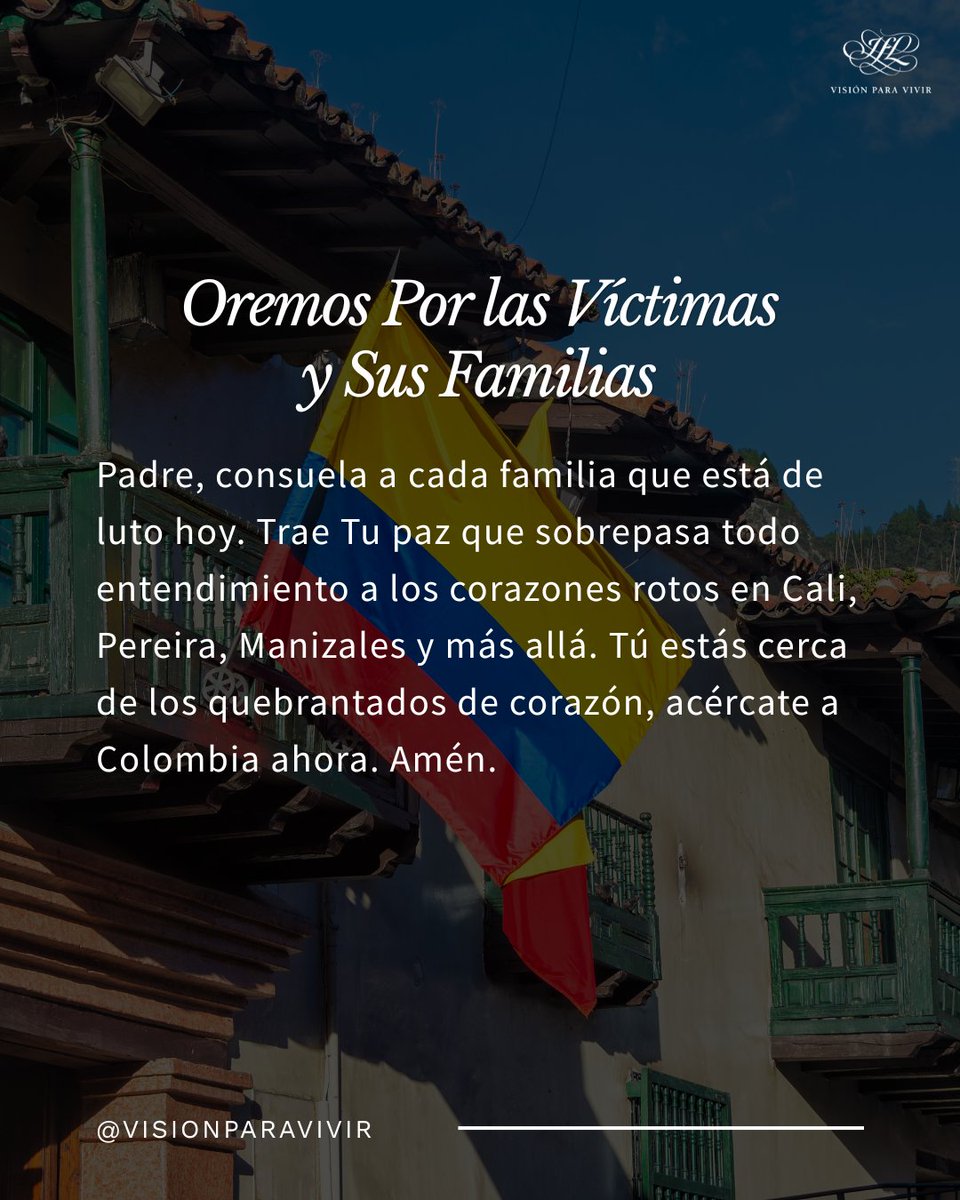 vpv_oficial's tweet photo. En momentos como este, la oración es lo más poderoso que podemos ofrecer. Desliza y ora con nosotros por el pueblo colombiano. 🙏 https://t.co/9ueTe0OdRP