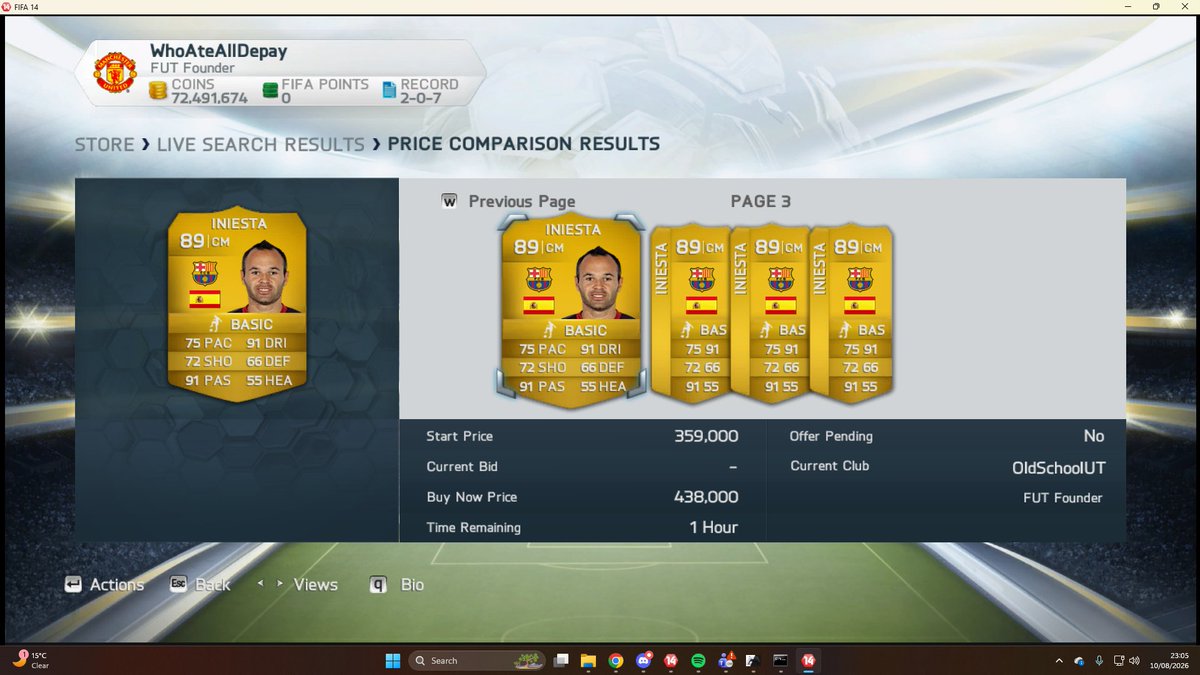 KyroGeorge's tweet photo. FIFA 14 Local Offline PC, made my stuff open source because why not. 

Link in the replies📎for how to play (only offline tournaments work right now and you will start with a full bronze team, there is an option to give yourself 100m coins if you just want to rip packs) Enjoy RT https://t.co/BtKTmexUDi