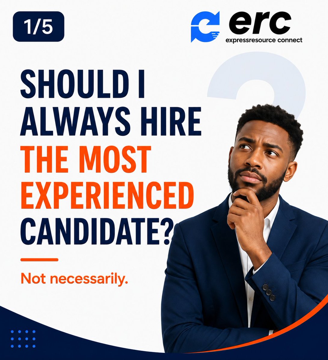 expressconnect's tweet photo. Recruitment Question #7

Should I always hire the most experienced candidate? 🤔
Not necessarily.

The right candidate isn't always the one with the longest CV. 

It may be the person with the potential to grow with your business.

#FastHire100 https://t.co/acqt52Y9TT