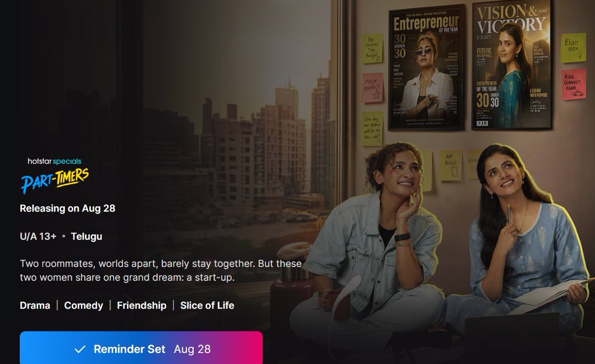 itsme_siri's tweet photo. Two personalities. Two worlds. One room. And one dream that refuses to stay a dream. 💫
How did these two even end up together? And can they really build something together? 👀
Find out from Aug 28.
https://t.co/X6tzZi5MBW

#PartTimers @ThanujaP123 https://t.co/TRDW5rGtEa