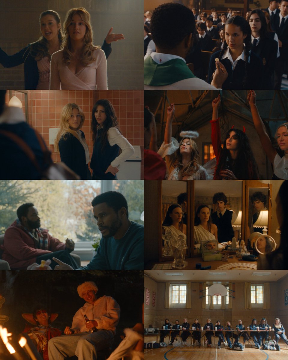 FilmUpdates's tweet photo. First look at ‘THE BODY.’

The series follows a group of badly-behaved Catholic school girls, who begin having prophetic visions that set off mass hysteria in town after a dance-team initiation goes wrong.

Premiering November 11 on Netflix. https://t.co/zZEFv8utJg
