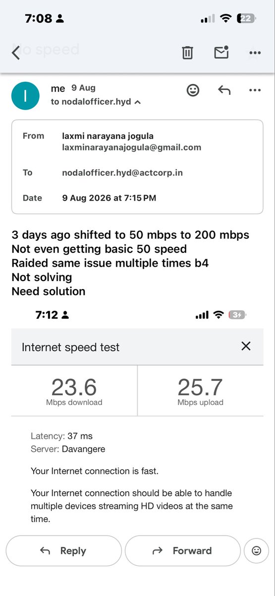 LJogula's tweet photo. @ACTFibernet no response from act https://t.co/5Q4n34TsHr