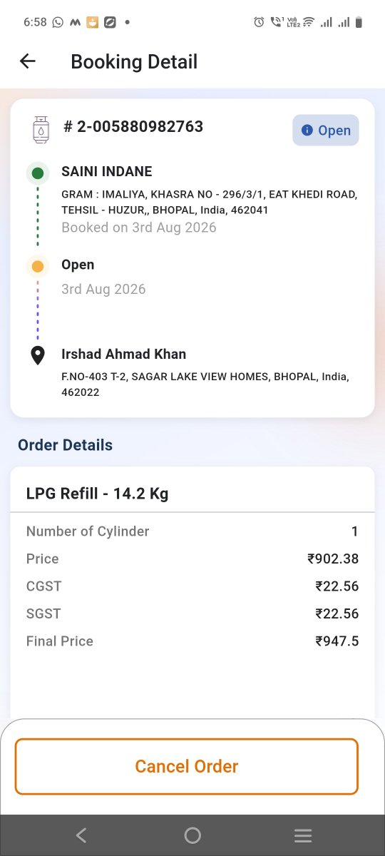 Irshadk86's tweet photo. Why this refill has been not delivered yet @indane_gas @IndianOilcl @Bhopal_IDO @Indane https://t.co/XlFMI5fHoQ