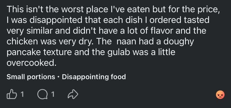HexDolls's tweet photo. My mom left a kind but honest review of a local restaurant we visited the other day.... 

And received the single most unhinged reply I've ever seen on Facebook. LMAO

We don't even live in Montana? https://t.co/1jKAVbGZYs