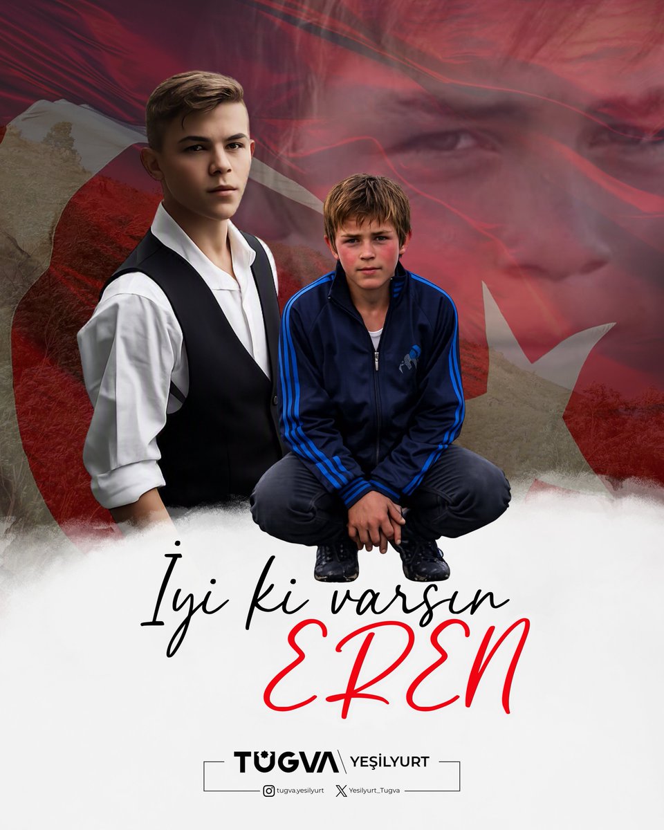 Yesilyurt_Tugva's tweet photo. 🇹🇷 İyi ki varsın Eren!

Eren Bülbül, yaşına sığmayacak bir yiğitlik ve vatan sevgisiyle milletimizin gönlünde unutulmaz bir iz bıraktı. Bizler, onun aziz hatırasını yaşatmayı ve gençlerimize vatan sevgisini, cesareti ve fedakârlığı anlatmayı bir sorumluluk biliyoruz. https://t.co/2bDkV75YkF