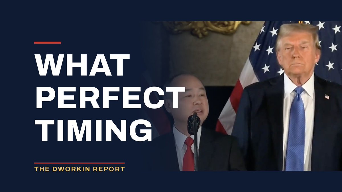 funder's tweet photo. SoftBank gave Trump's library $50 million in January.

Eight weeks later the administration handed SoftBank 3,700 acres of federal land in Ohio.

What perfect timing.

https://t.co/X8LkzLx6xg https://t.co/AWWLWuD1pu