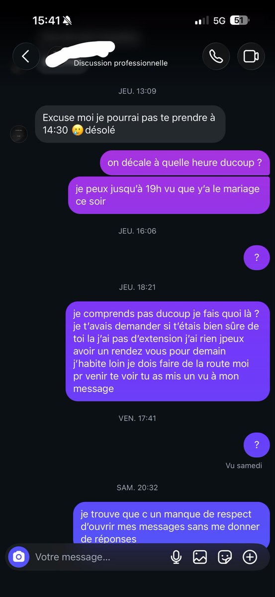 nnskhz's tweet photo. y’a vrmt des prestataires qui méritent des tartes j’ai pas tout les screens c la 5 eme fois https://t.co/ZsNhp7HdjO