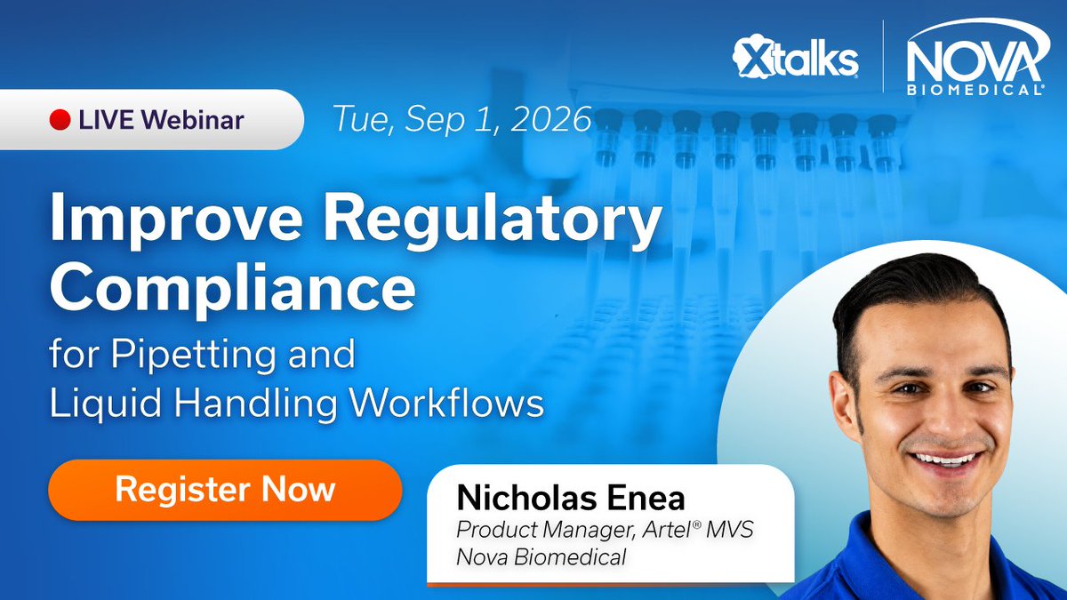 ICU_Management's tweet photo. Join Nicholas Enea of @BiomedicalNova on Xtalks as he shares strategies for compliant pipetting and liquid handling workflows. 𝗦𝗲𝗽t 𝟭, 𝟮𝟬𝟮𝟲 𝟭𝟭:𝟬𝟬 𝗔𝗠 𝗘𝗗𝗧 | 𝟰:𝟬𝟬 𝗣𝗠 𝗕𝗦𝗧 | 𝟱:𝟬𝟬 𝗣𝗠 𝗖𝗘𝗦𝗧. 𝗥𝗲𝗴𝗶𝘀𝘁𝗲𝗿 now: https://t.co/Q0m2v1CvT6 https://t.co/cThIPwlG3q