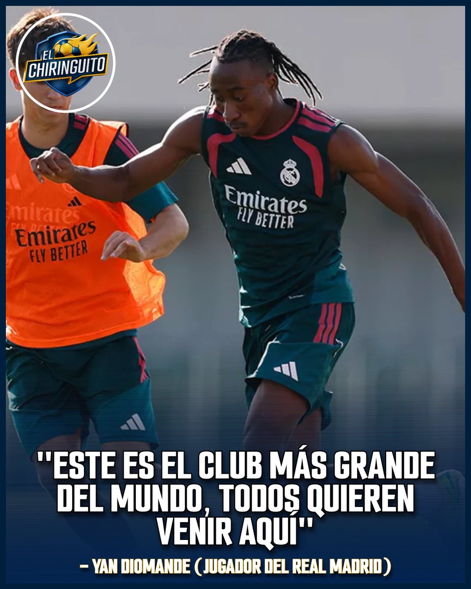 elchiringuitotv's tweet photo. 🎙️DIOMANDE, tras FICHAR por el REAL MADRID:

🤍"Este era mi sueño".

❤️"Veía a estos jugadores en la tele y hoy compartimos vestuario". https://t.co/mkbUi8zLdT