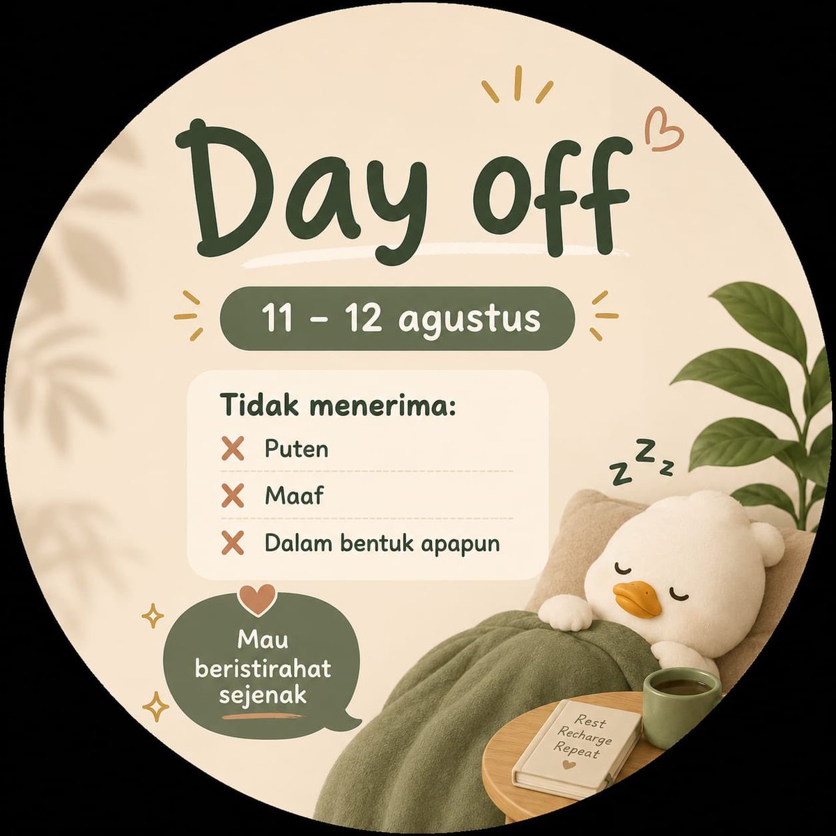 budakfreelance's tweet photo. 2 hari ini ambil day off karena weekend kepake kerja. Daaaan aku pake profile picture ini🤣 https://t.co/vmxMencUEp