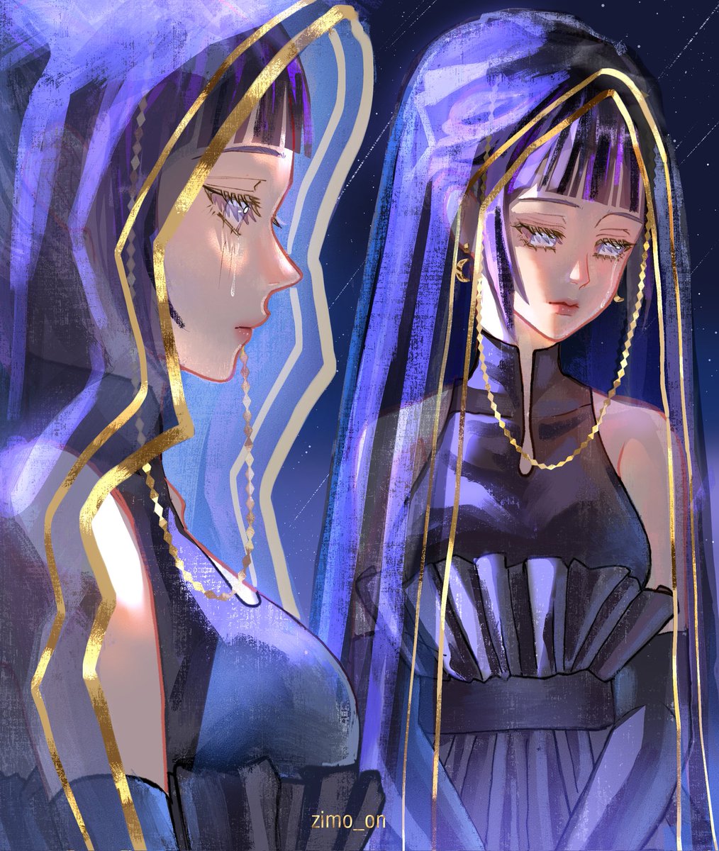 zimo_on's tweet photo. the quiet grace of the Moon Bride and the gentle warmth of the Sun Bride 🌕☀️ https://t.co/PsrxMmnyIn