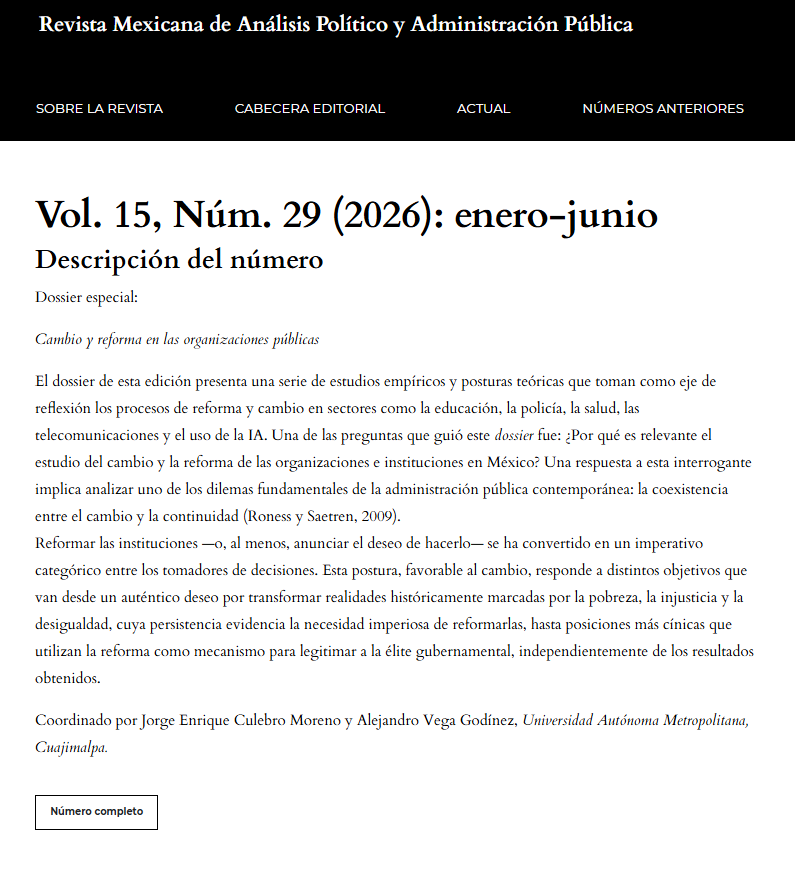 maudussauge's tweet photo. Muy honrado de unirme al Comité Editorial de la Revista Mexicana de Análisis Político y Administración Pública (REMAP): https://t.co/J19rCqXj6N. 

Mil gracias al Profe Fer Patrón por invitarme a apoyar los trabajos de una publicación tan valiosa, acompañando a estimad@s colegas. https://t.co/AGqCaIS0oA