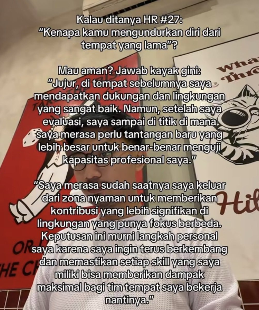 skyrawrrrus's tweet photo. pov gue ditanya hr pas wawancara:
karena saya mencari perusahaan dgn benefit yang lebih bagus daripada perusahaan sekarang.

posisinya waktu itu (gaji under umr, blm ada bpjtsk)

alhasil diterima di kantor baru, pas ngajuin resign semua benefit yang di offer kantor baru disamain. https://t.co/FFfKptXNRK