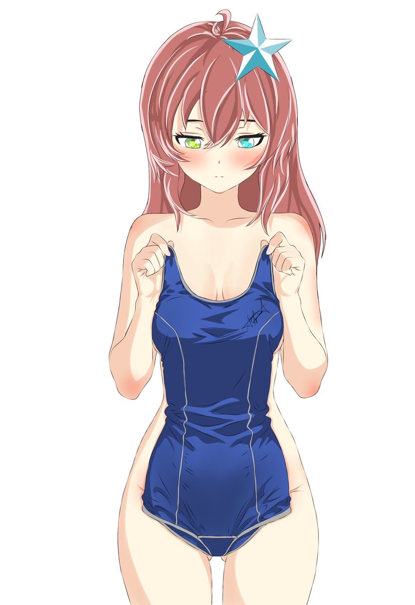 AngellaProcet's tweet photo. 「ねぇ…本当にこれサイズ合ってる…？ 恥ずかしいんだけど///」
(Oye... ¿de verdad esta es mi talla...? Me da mucha pena 🙈)

¿Qué opina la comunidad? / どうかな…？ 💬✨

#オッドアイ #ピンク髪 #オリジナルイラスト #絵描きさんと繋がりたい #イラスト好きな人と繋がりたい #AngellaProcet https://t.co/RlboDELML4