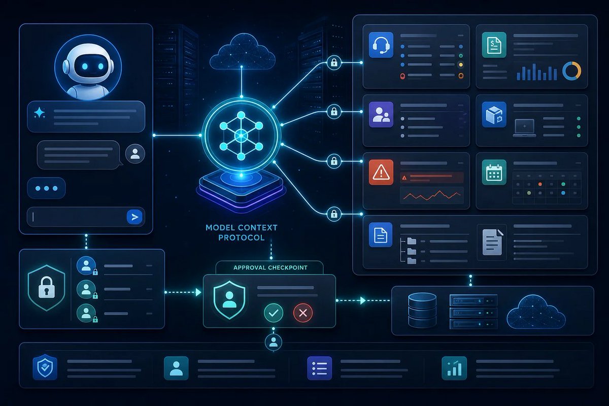 windowsforum's tweet photo. 🤖 Syncro’s MCP server is GA, letting AI query—and, with human approval, edit—tickets, invoices and assets. Automation finally gets a permission slip before touching the books.
https://t.co/SZp6rkatKN
#AiSecurity #ModelContextProtocol #ManagedServiceProviders #Syncro https://t.co/KhxnTFSS9B