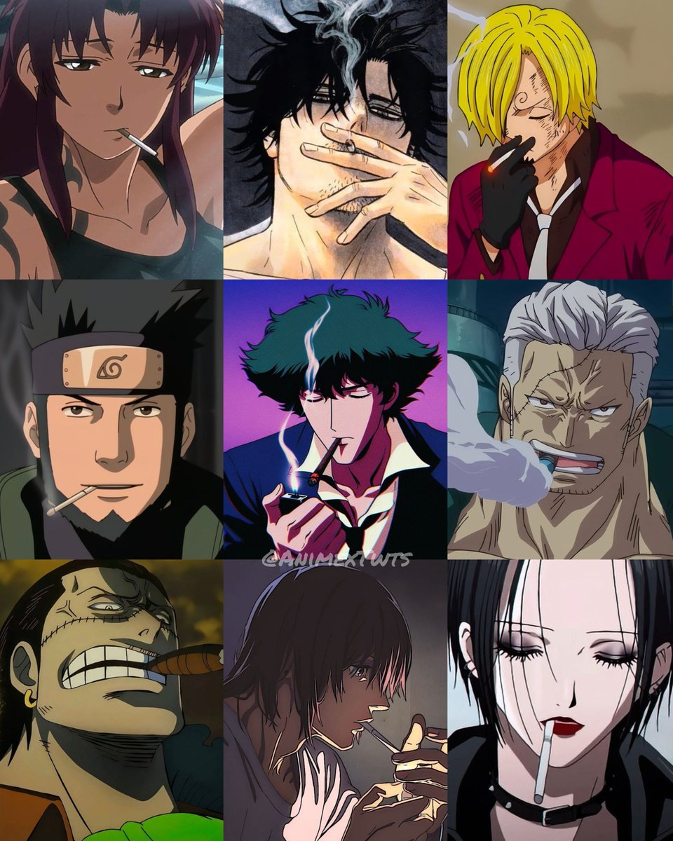 AnimexTwts's tweet photo. Who's the biggest smoker in anime? https://t.co/1hXW8rpnae