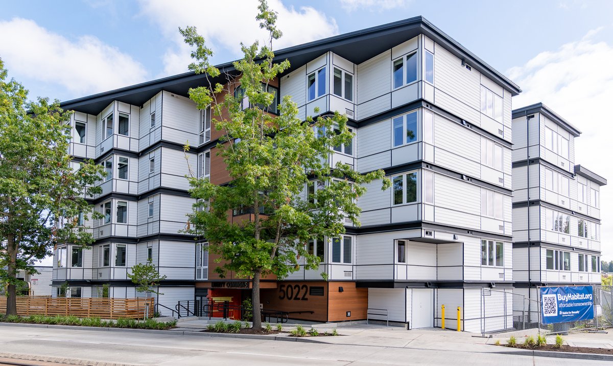 watrust's tweet photo. Washington Trust Bank was proud to join Habitat for Humanity Seattle-King & Kittitas Counties for the Liberty Commons Block Party and Home Dedication, celebrating the completion of Habitat’s largest single multifamily building worldwide.

Our partnership extended well beyond the day’s celebration. Washington Trust helped finance the development, volunteered at Build Day, sponsored the block party, and presented an additional donation to Habitat. 

Our employees also assembled welcome baskets filled with cleaning and laundry supplies for the new homeowners and raffled off two brand-new bikes during the event.

Most importantly, the block party gave our team an opportunity to connect with the people who will make Liberty Commons a community.

Congratulations to Habitat, the many partners who helped bring this ambitious project to life, and the new homeowners beginning their next chapter.

Read more: https://t.co/hJvj85X0vN

Equal Housing Lender. Member FDIC.
