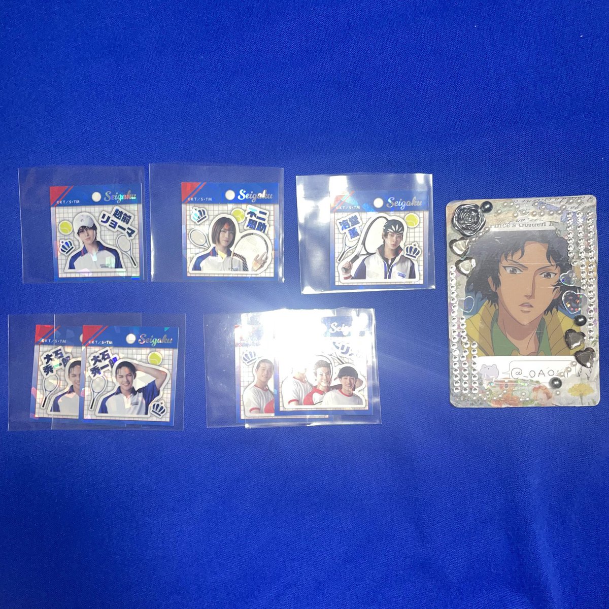 _OAO_II's tweet photo. 【交換】テニミュ 全立 ツリビレ トレーディングキラキラステッカー 青学

譲：越前、☆大石2、不二、海堂、☆トリオ2

求：跡部、菊丸1

☆⇔桃城も🉑
福岡全日程、公演前後の手渡し
検索からでも気軽にお声かけください🙇🏻‍♀️ https://t.co/PWjWeVXWtE