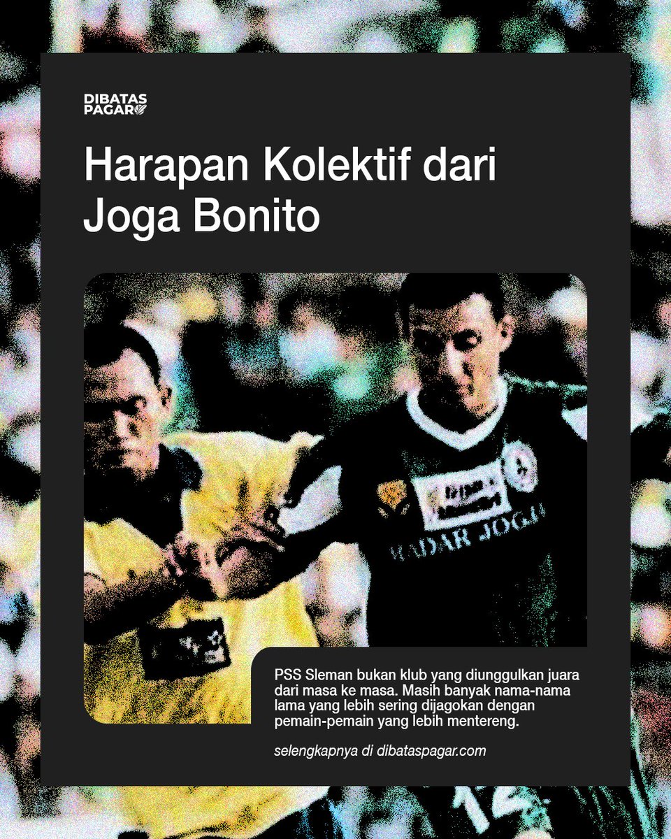 dibataspagar's tweet photo. "PSS Sleman bukan klub yang diunggulkan juara dari masa ke masa. Masih banyak nama-nama lama yang lebih sering dijagokan dengan pemain-pemain yang lebih mentereng."

Tulisan terbaru dari Tonggos Darurat. 

Selengkapnya via: https://t.co/Q8ANr23UUz https://t.co/hq5N2Odr49