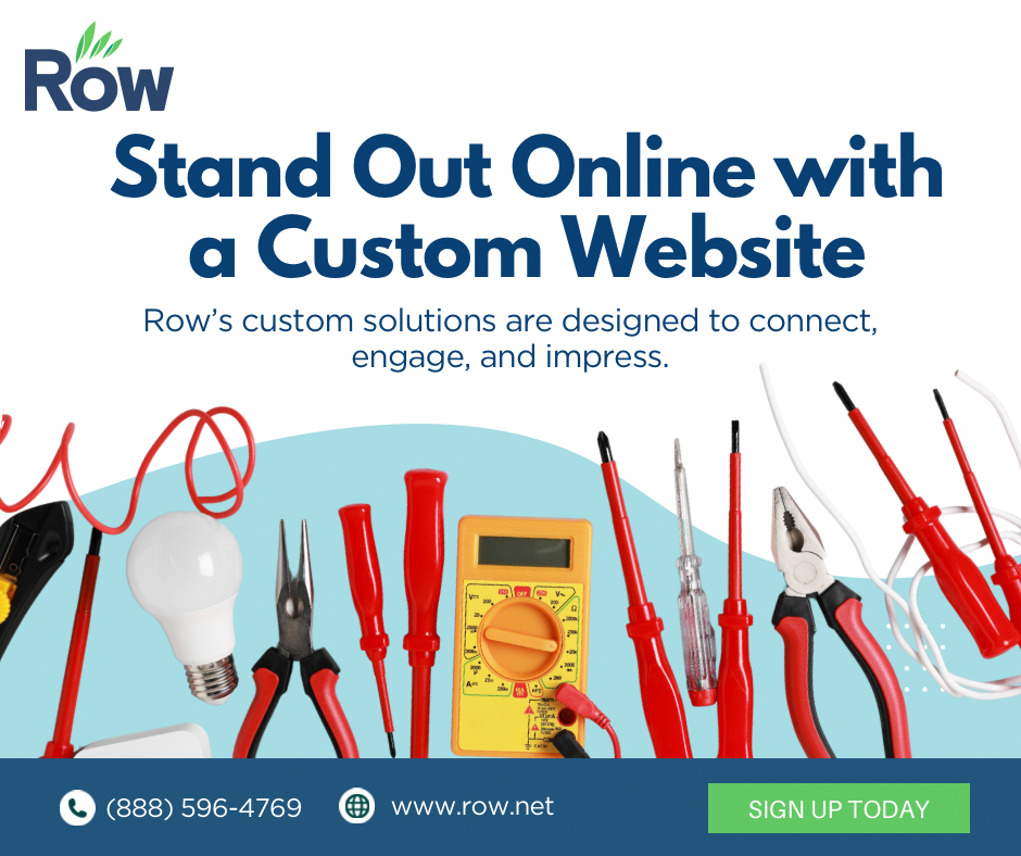 RowSolutions's tweet photo. Your electrical business deserves a powerful online presence โกRow builds more than websitesโwe create growth.
๐ 888-596-4769
๐ https://t.co/InalmZMps5
#ElectricalExperts #GrowYourBusiness #CustomWebSolution #Row https://t.co/jYSMmGMPBq
