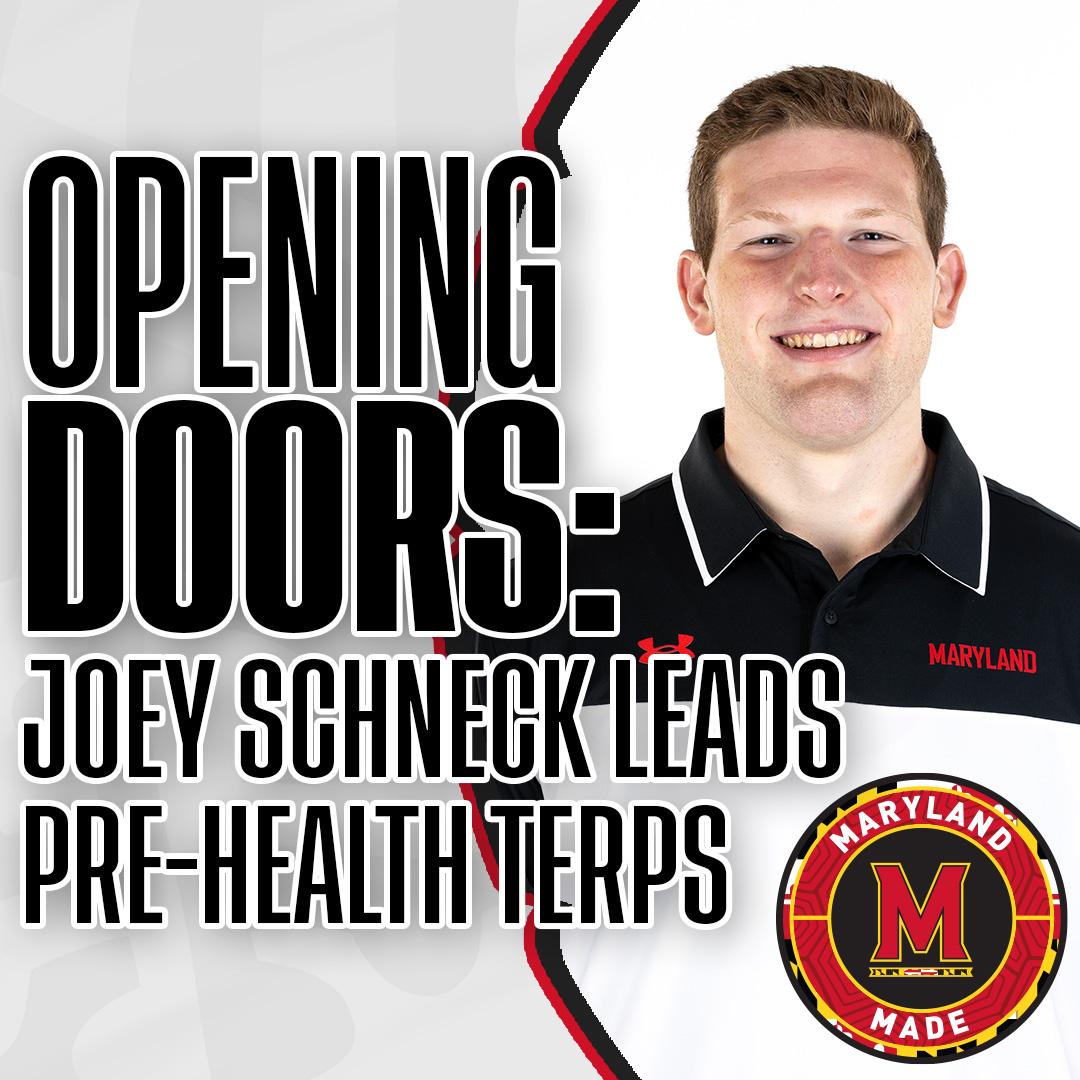 umterps's tweet photo. One decision can open many doors 🐢

A leap of faith led Joey Schneck to Pre-Health Terps and, eventually, its presidency.

Read about his journey and his message to current and future Pre-Health Terps.

📰 https://t.co/7AUTLgdDm7 https://t.co/yW49DQ6iMp