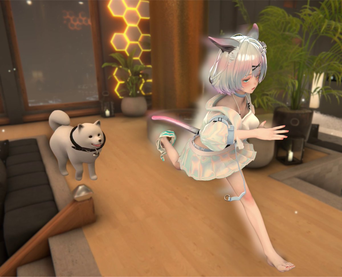 Magj_koneko's tweet photo. No, dog!!! stay away from me !!! 

#vtuber #vr https://t.co/t3Fv3zygLq