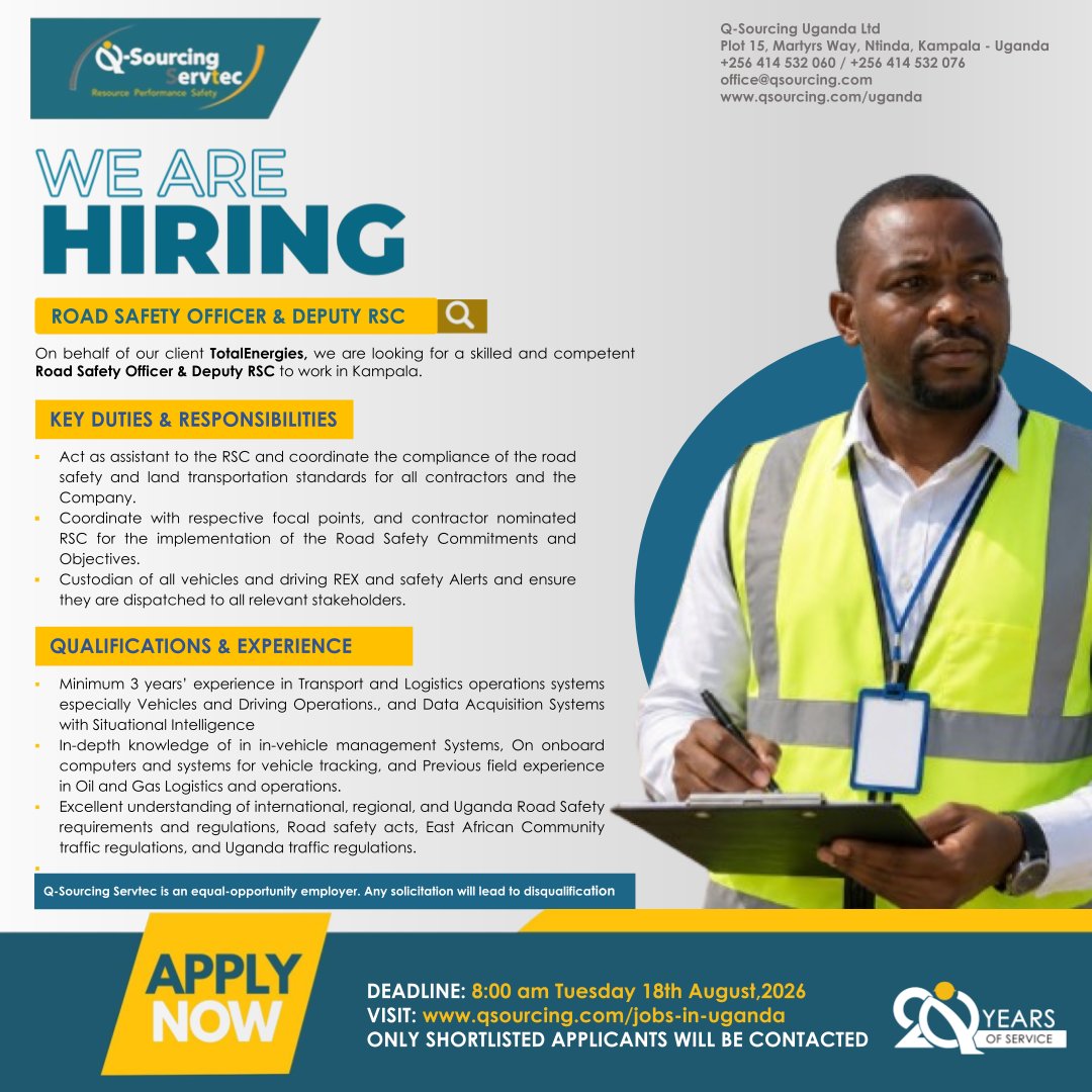 QSLUganda's tweet photo. Check out these exciting career opportunities; review requirements and apply here: https://t.co/GZhjPcVJjs https://t.co/dzc74mS2DS