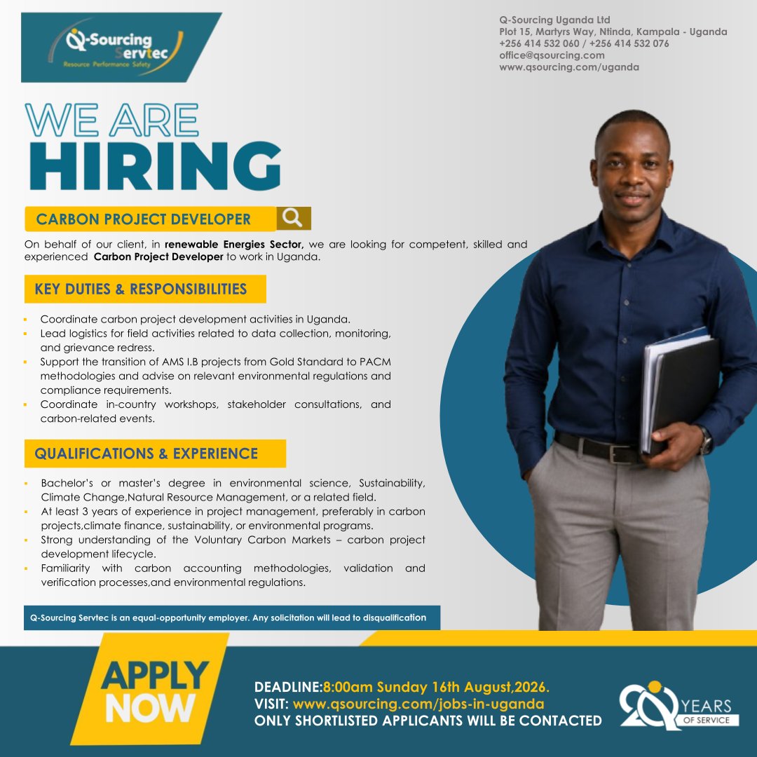 QSLUganda's tweet photo. Check out these exciting career opportunities; review requirements and apply here: https://t.co/GZhjPcVJjs https://t.co/dzc74mS2DS