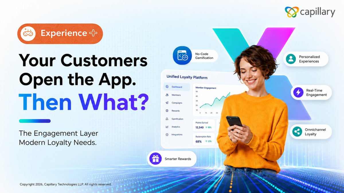 capillarytech's tweet photo. Want 89% higher repeat purchases? 

The problem isn't your loyalty program. It's the engagement layer on top of it. Stop treating loyalty as a static rewards catalog and start building an experience worth coming back to. https://t.co/yFC36Ew5bf