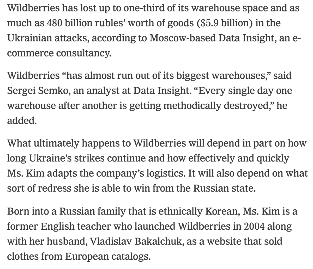 DoubleEph's tweet photo. Fascinating story about Russia's richest woman whose company is being targeted by Ukraine in the war https://t.co/JGGatAznRh