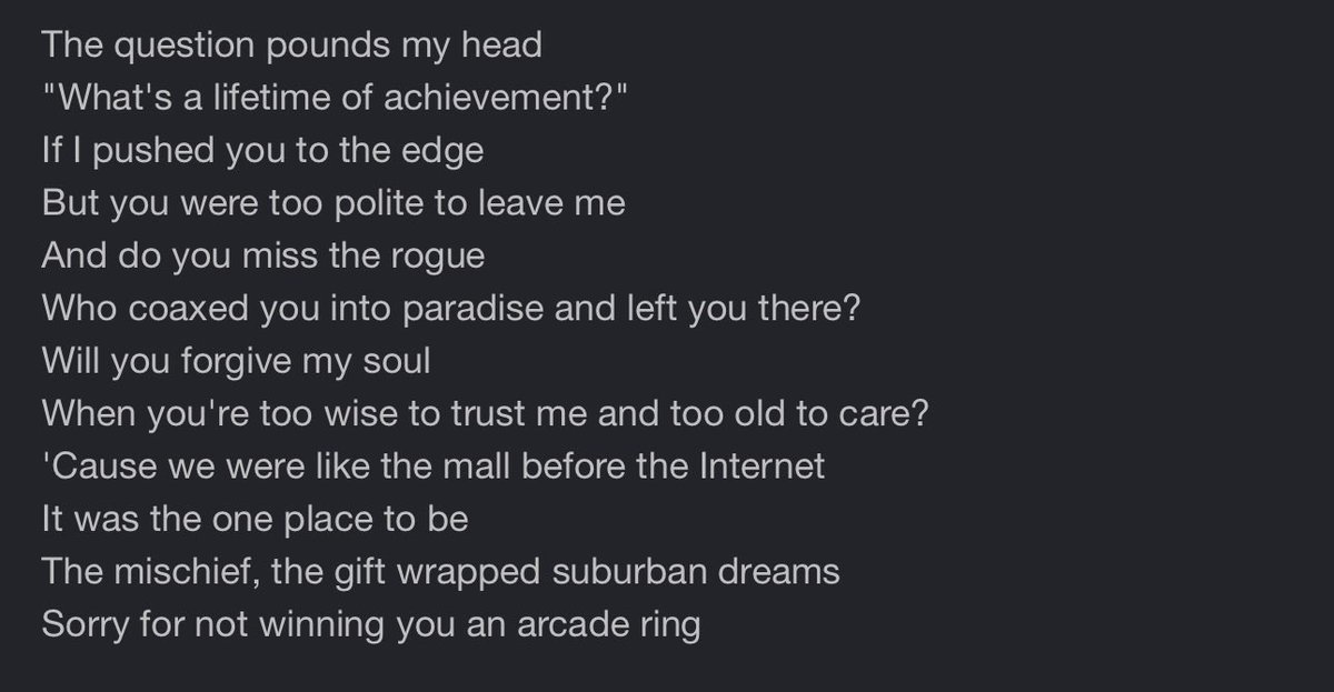 taylenahq's tweet photo. the way this is just a random song in her discography but for others it would be their magnum opus https://t.co/37gpzz5y13