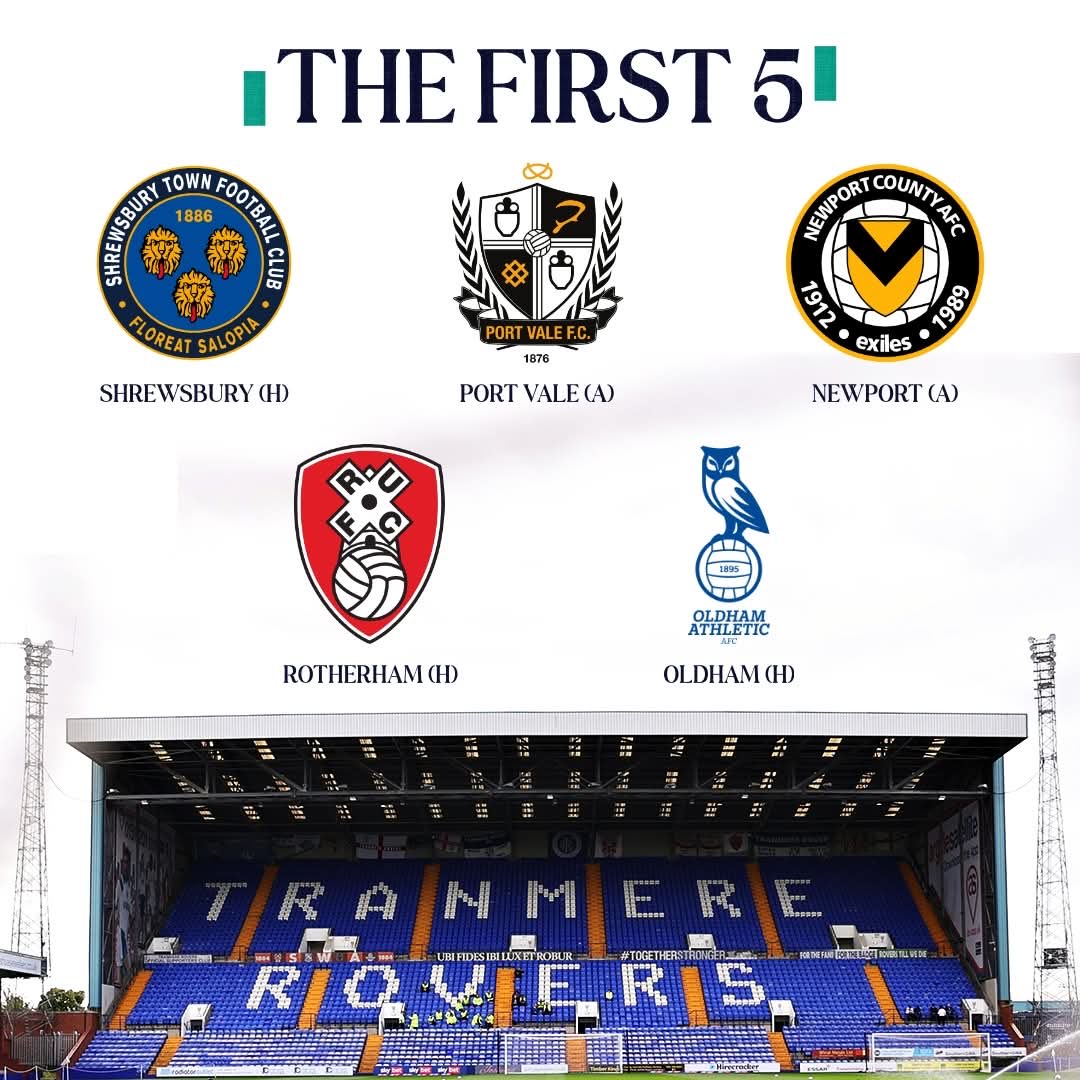 totaltranmere_'s tweet photo. Tranmere’s First 5 Games.

How many points can you see us getting? I think 7-9 points is doable/ realistic.

#trfc #swa https://t.co/vuh0U6tdaK