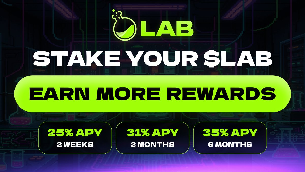 LABtrade_'s tweet photo. Your $LAB claim goes live this Friday

And if you're here for the long term, you won't have to leave it sitting idle

Claim your allocation, stake your $LAB, and start earning rewards from day one

The more conviction you have, the more your $LAB can do

Claim. Stake. Grow https://t.co/vwBL41FTTr