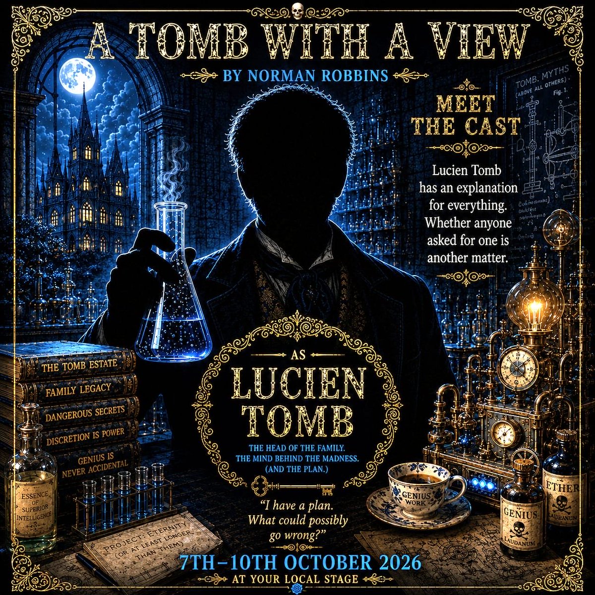 CADS_B71's tweet photo. Meet the tombs.
#newshow #westbrom #wba #theatre #community #stage #drama #mystery #gothic #comedy #bham #birmingham #westmidlands #westmidlandstheatre #cads #CADS #dramashows #tuesday #x #dudley #wednesbury #amdram #Noda #Nodaawards #tombwithaview #production #cast #reveal https://t.co/otU6QEuNrN