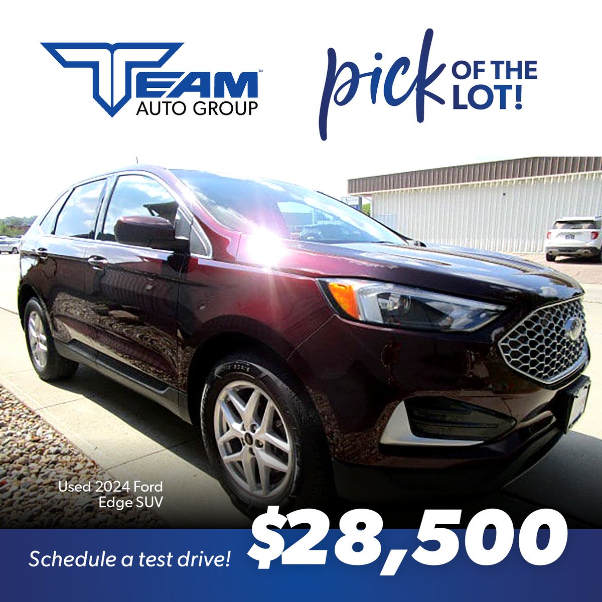TeamAuto_IA's tweet photo. Pick of the Lot! Check out this pre-owned 2024 #Ford Edge before it's gone!

View now &amp; schedule a test drive »  https://t.co/gzV5e3spnH

#UsedCars
#TeamAutoGroup https://t.co/gzLoTootjL