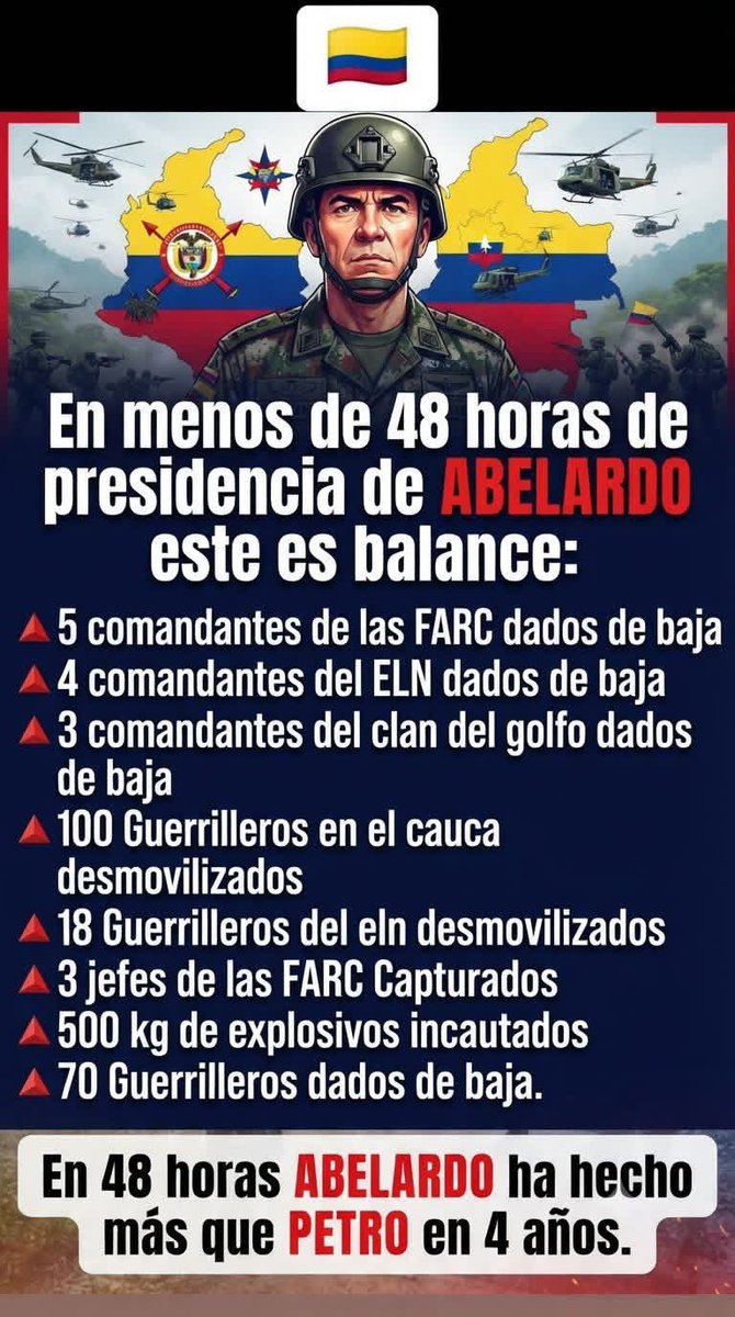 waldoalarconho1's tweet photo. Pasamos de un líder intergaláctico, mundial, del centro de la tierra, cósmico y falso a uno verdadero comprometido con Colombia, donde fue elegido presidente y que en estos momentos de crisis, angustia y catástrofe está al frente de la maniobra.

#FirmesPorLaPatria https://t.co/Ap8xcCNnUz